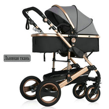 Load image into Gallery viewer, 2019 new baby trolley high landscape 3 to 1 baby stroller double faced children free shipping in four seasons in Russia
