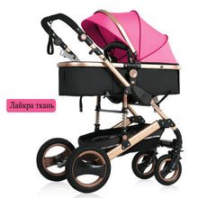 Load image into Gallery viewer, 2019 new baby trolley high landscape 3 to 1 baby stroller double faced children free shipping in four seasons in Russia
